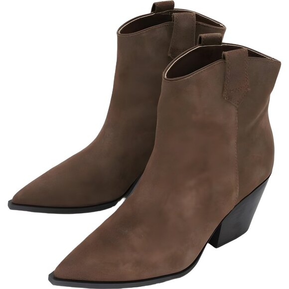 Kenneth Cole Kara Pointed Toe Ankle Boots Cocoa - Women's US 9.5 - Picture 2 of 6